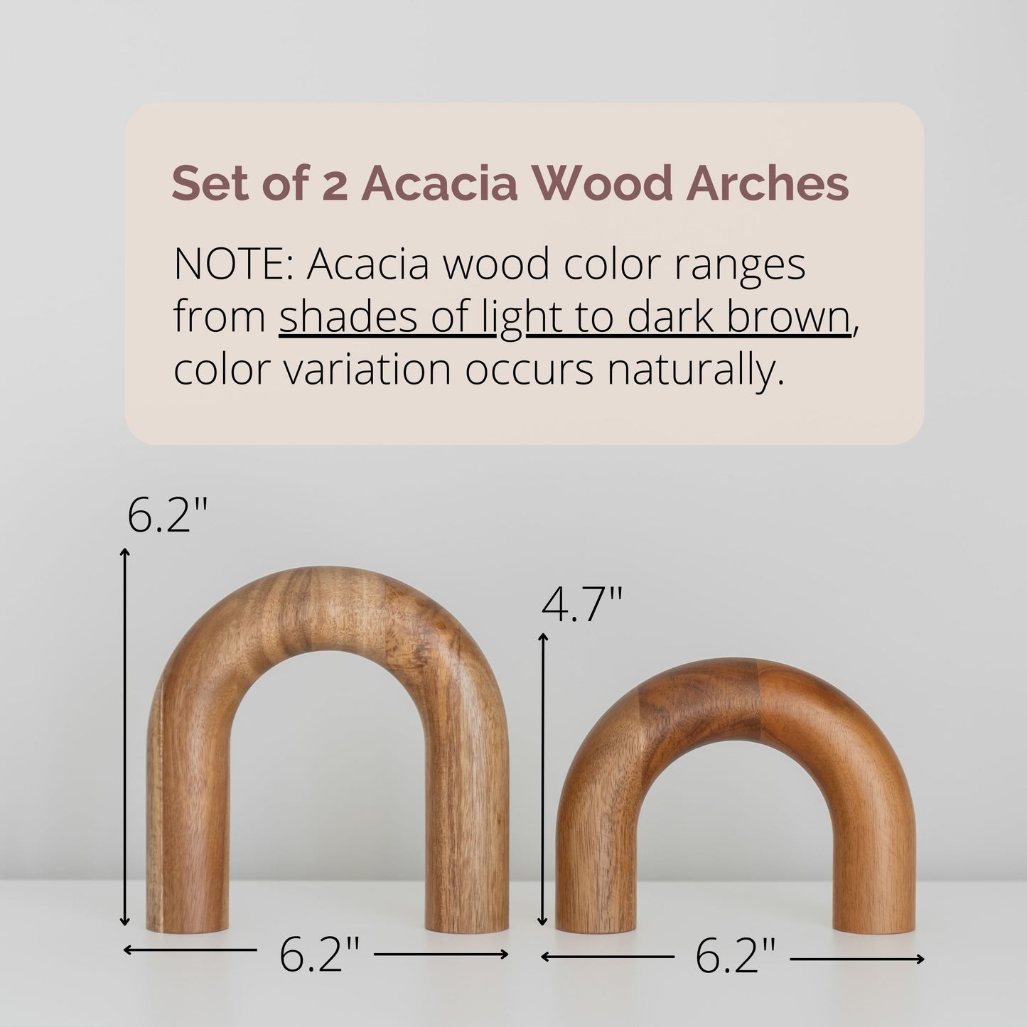 Wood Arch Decorative Objects - Create a cozy and inviting atmosphere with our handcrafted wooden arch decor pieces